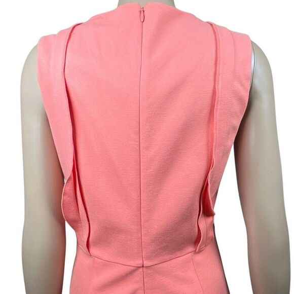 Kobi Halperin Quinn Dress Coral Rose Pink Sleeveless Draped Size 6 (044) - Picture 9 of 14